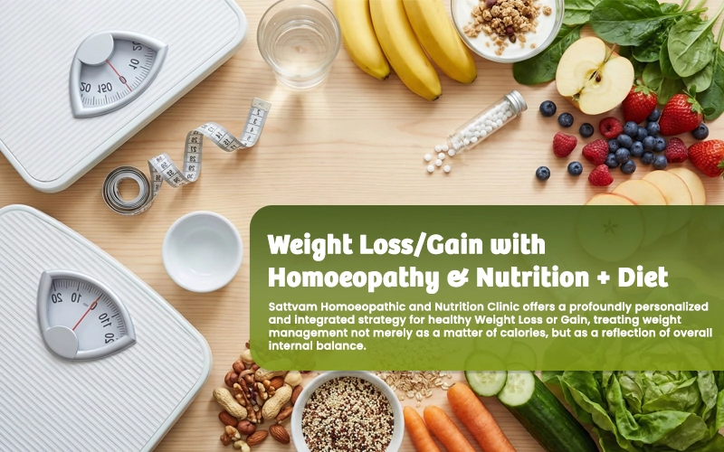 weight loss gain with homoeopathy and nutrition diet